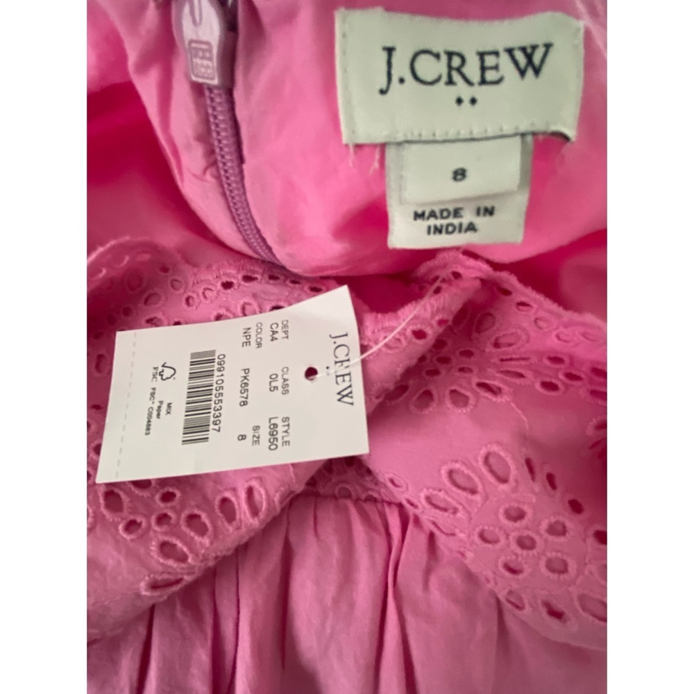 J. Crew Pink Eyelet Mini Dress - Picture 6 of 6